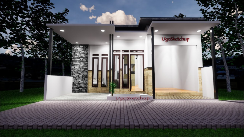 Desain Rumah 8x10 Modern