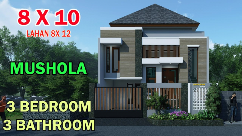 Desain Rumah 8x10 Simple