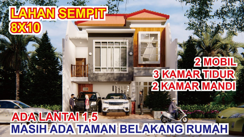 Gambar Desain Rumah 8x10