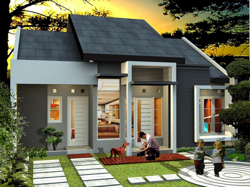 Desain Rumah Atap Miring Kedepan Baru