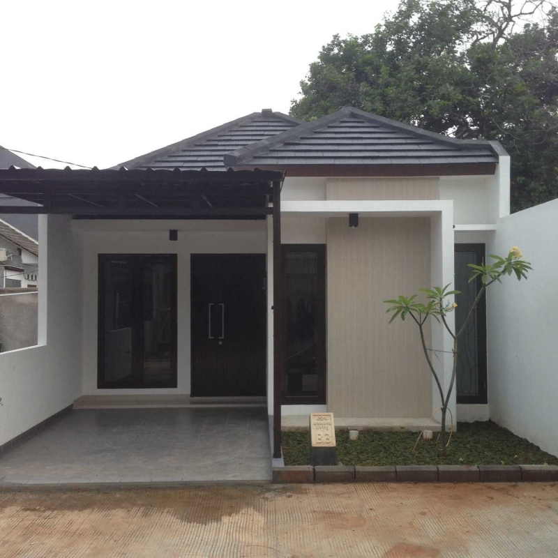 Desain Rumah Atap Miring Kedepan Contoh
