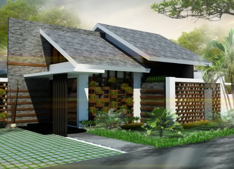 Desain Rumah Atap Miring Kedepan Unik