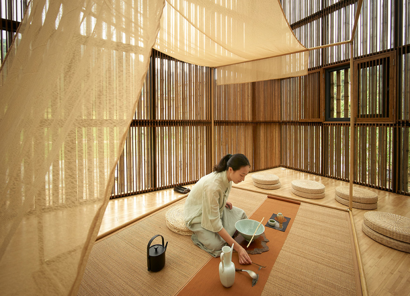 Contoh Gambar Desain Rumah Bambu Jepang