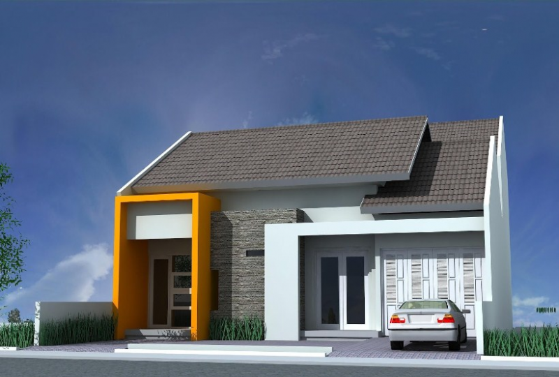 Ide Desain Rumah dan Toko 1 Lantai