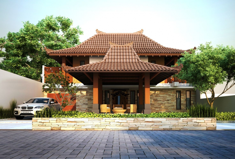 Desain Rumah Desa Gambar