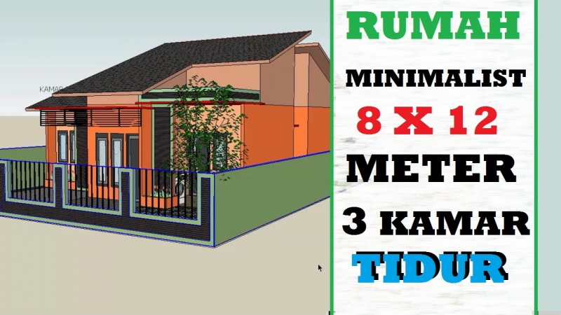 Bentuk atap rumah ukuran 8x12