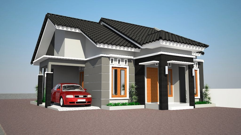 Desain Rumah Unik Atap Modern