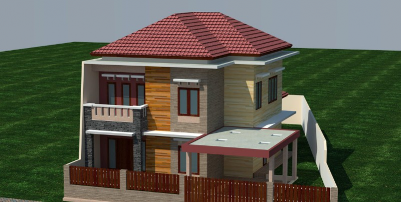 Moderl Atap Rumah Modern Minimalis 2 Lantai