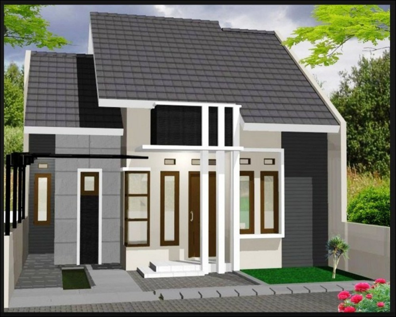 Rumah dengan atap tumpang tindih lapis tiga