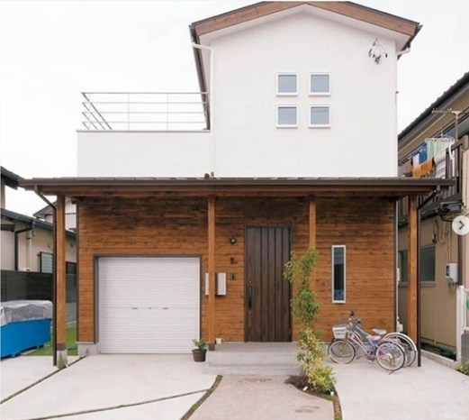 Desain Rumah dengan Kombinasi eksterior ala cottage