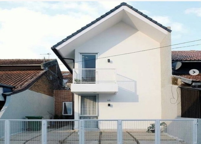 Desain Rumah Vertikal modern mungil