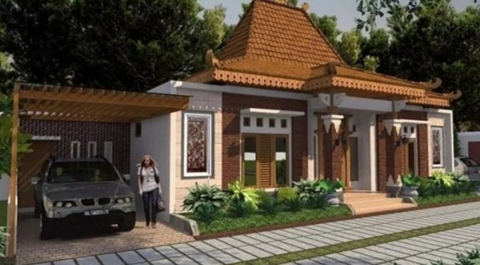 Desain Atap Lambang Gantung Pada Hunian Modern