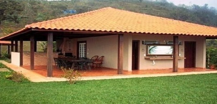 Desain Rumah kayu dengan beranda