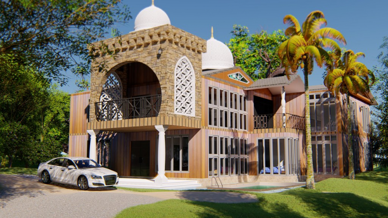 Desain Rumah Kayu Foto