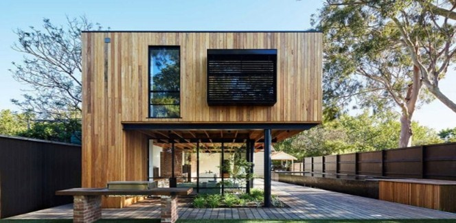 Model rumah kayu modern