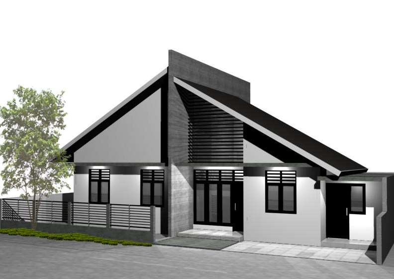 Teras Rumah Atap Miring