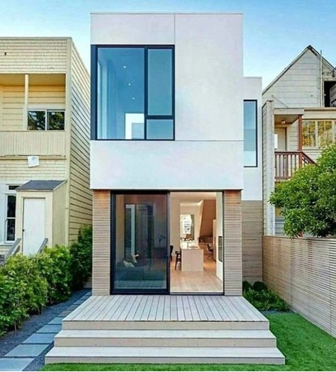 Desain Rumah Kecil Gaya Rustic-Modern