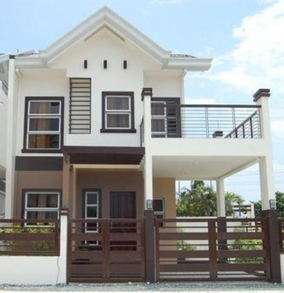 Desain Rumah Kayu 2 Lantai Gambar