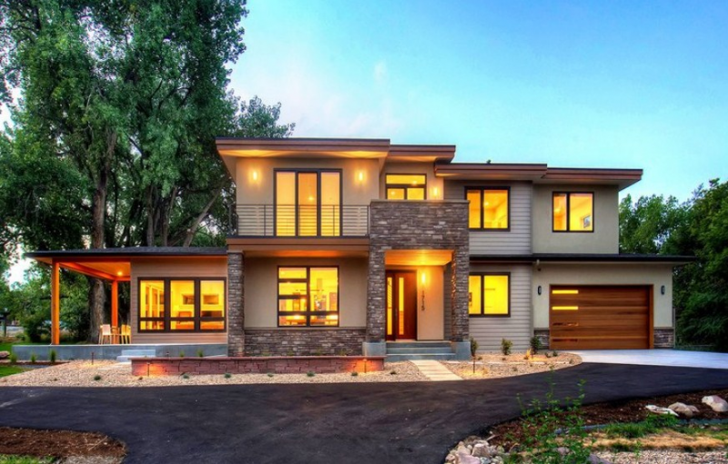 Ide Desain Rumah Kayu 2 Lantai