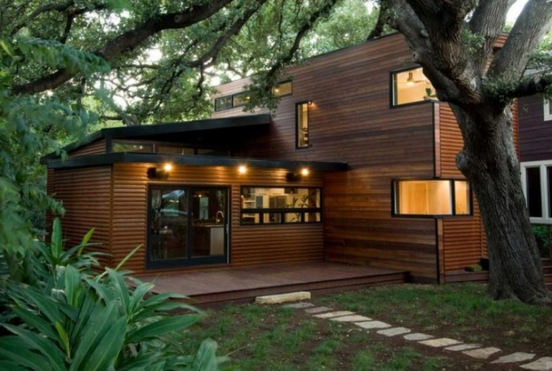 Sketsa Desain Rumah Kayu 2 Lantai