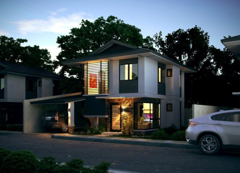 Desain Rumah Kecil 2 Lantai Contoh