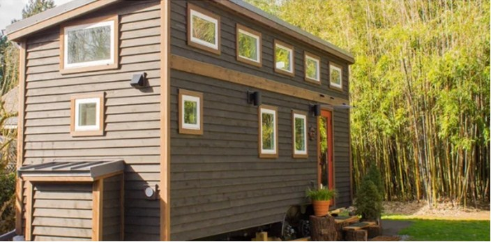 Desain rumah kayu Hikari Box