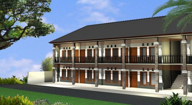 Contoh Gambar Desain Rumah Kos-Kosan 2 Lantai