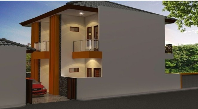 Desain Rumah Kos-Kosan 2 Lantai Foto