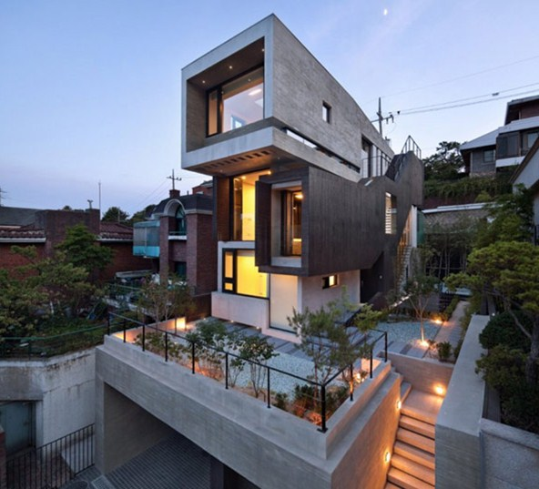 Desain Rumah Korea Modern