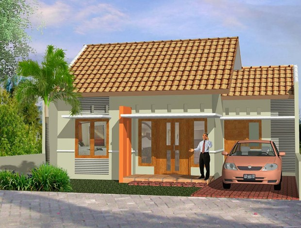 Desain rumah kecil minimalis Nuansa Klasik