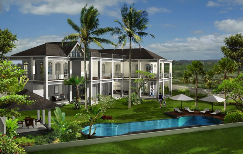 Desain Rumah Keren 2 Lantai Super Luas