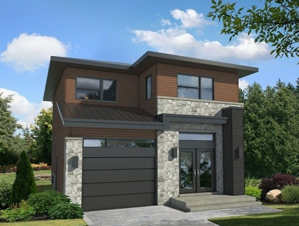 Desain rumah klasik kombinasi kayu dan batu alam