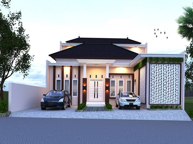 Desain rumah klasik modern dan elegan