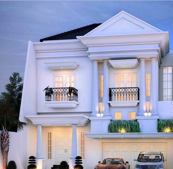 Desain rumah klasik modern