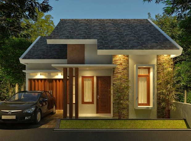 Desain rumah kecil sederhana di desa