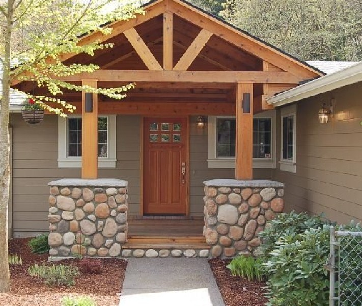 Contoh Atap Teras Kayu