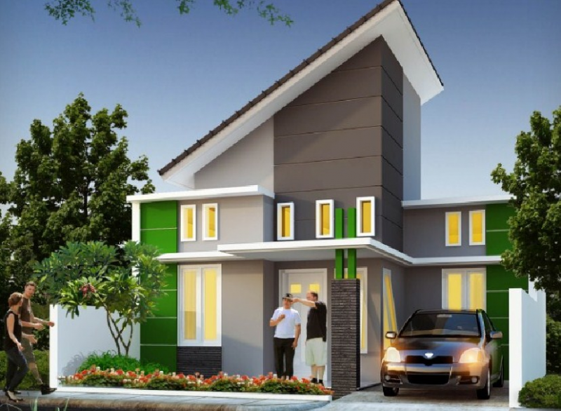 Desain Teras Atap miring