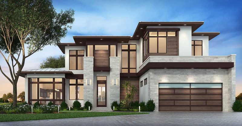 Desain Rumah Klasik Modern 2 Lantai Contoh