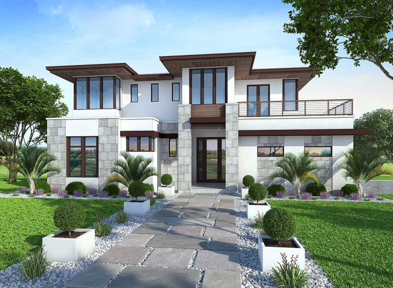 Foto Desain Rumah Klasik Modern 2 Lantai