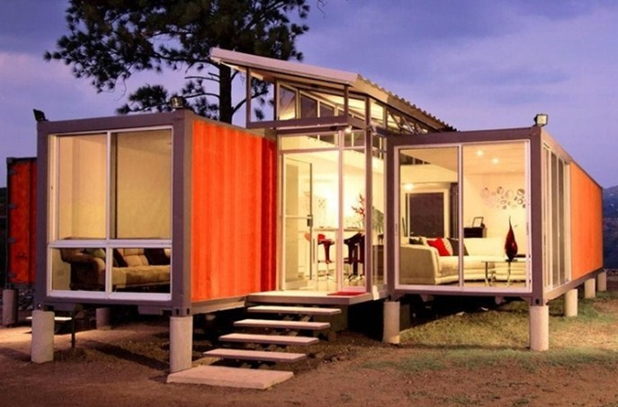 Desain Rumah Kontainer Gunakan konsep rumah panggung