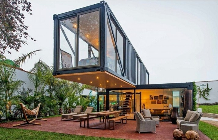 Desain Rumah Kontainer Susun menjadi sekreatif mungkin