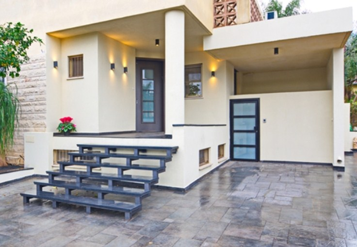 Desain Rumah Kontemporer Pemanfaatan material natural