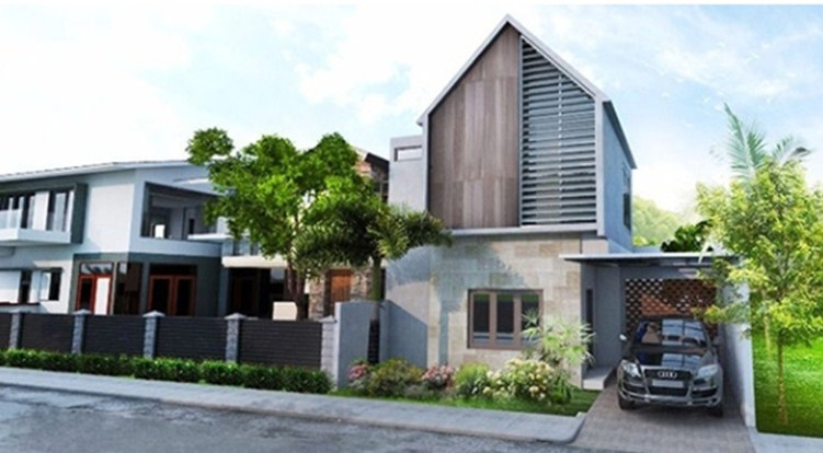 Rumah mungil kontemporer minimalis