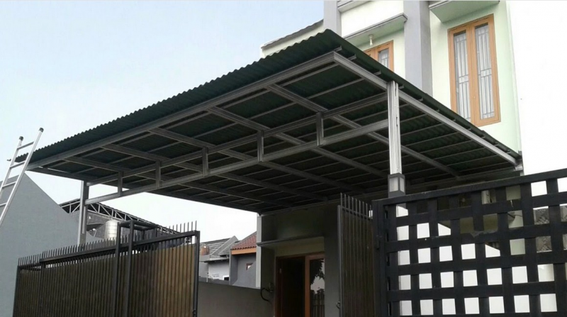 Desain Kanopi Teras Rumah Spandek