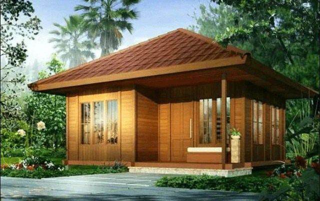 Contoh Gambar Desain Rumah Kayu Minimalis Type 36