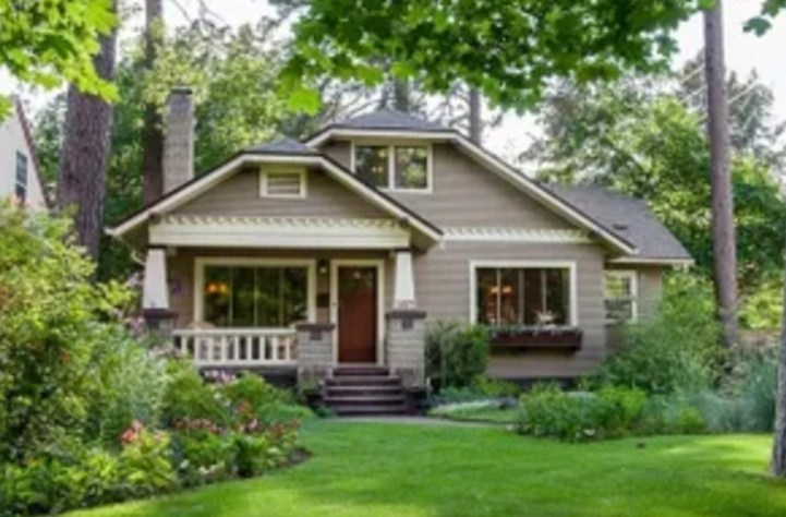 Desain Rumah Kayu Minimalis Type 36 Bungalow sederhana