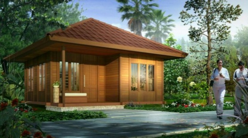 Desain Rumah Kayu Minimalis Type 36 Contoh