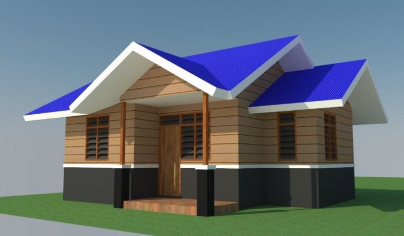 Desain Rumah Kayu Minimalis Type 36 Renovasi