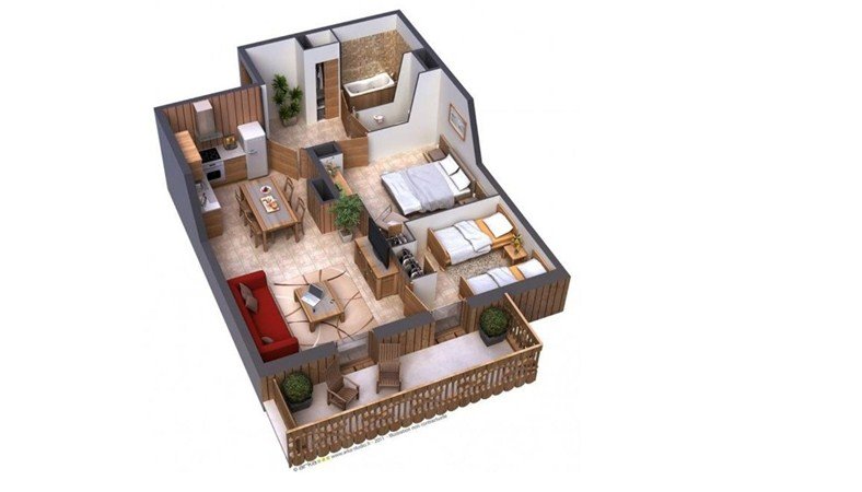 Desain Rumah Semi rustic yang elegan