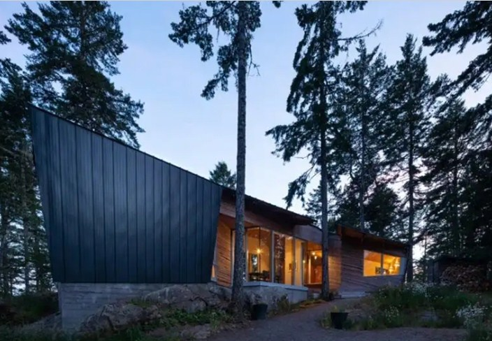 Model rumah kayu kontemporer